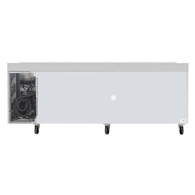 Polar U-Series Four Door Counter Fridge with Upstand 553Ltr