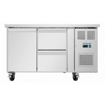 Polar U-Series 1 Door & 2 Drawer Counter Fridge