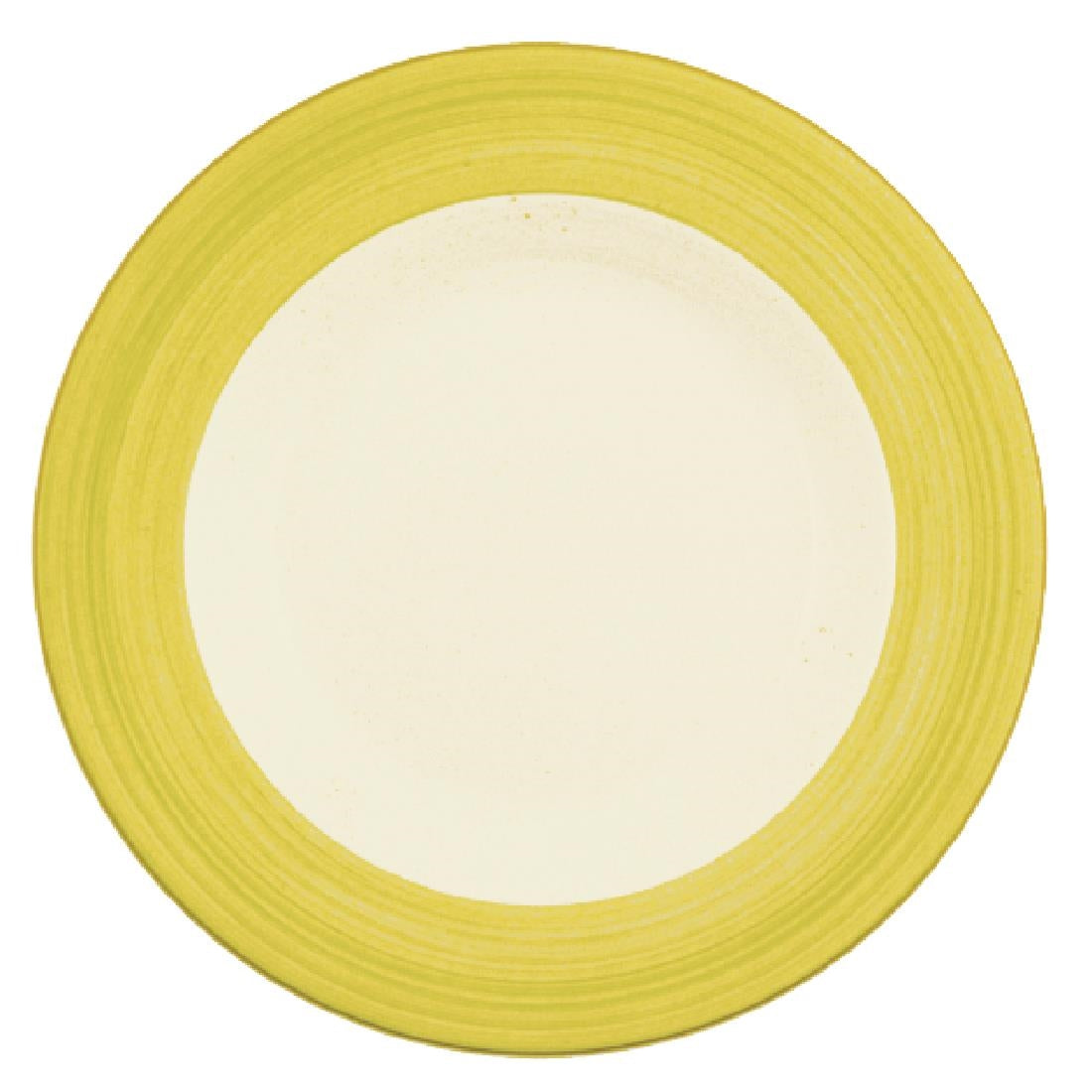 Steelite Rio Yellow Slimline Plates 230mm (24 Pack)