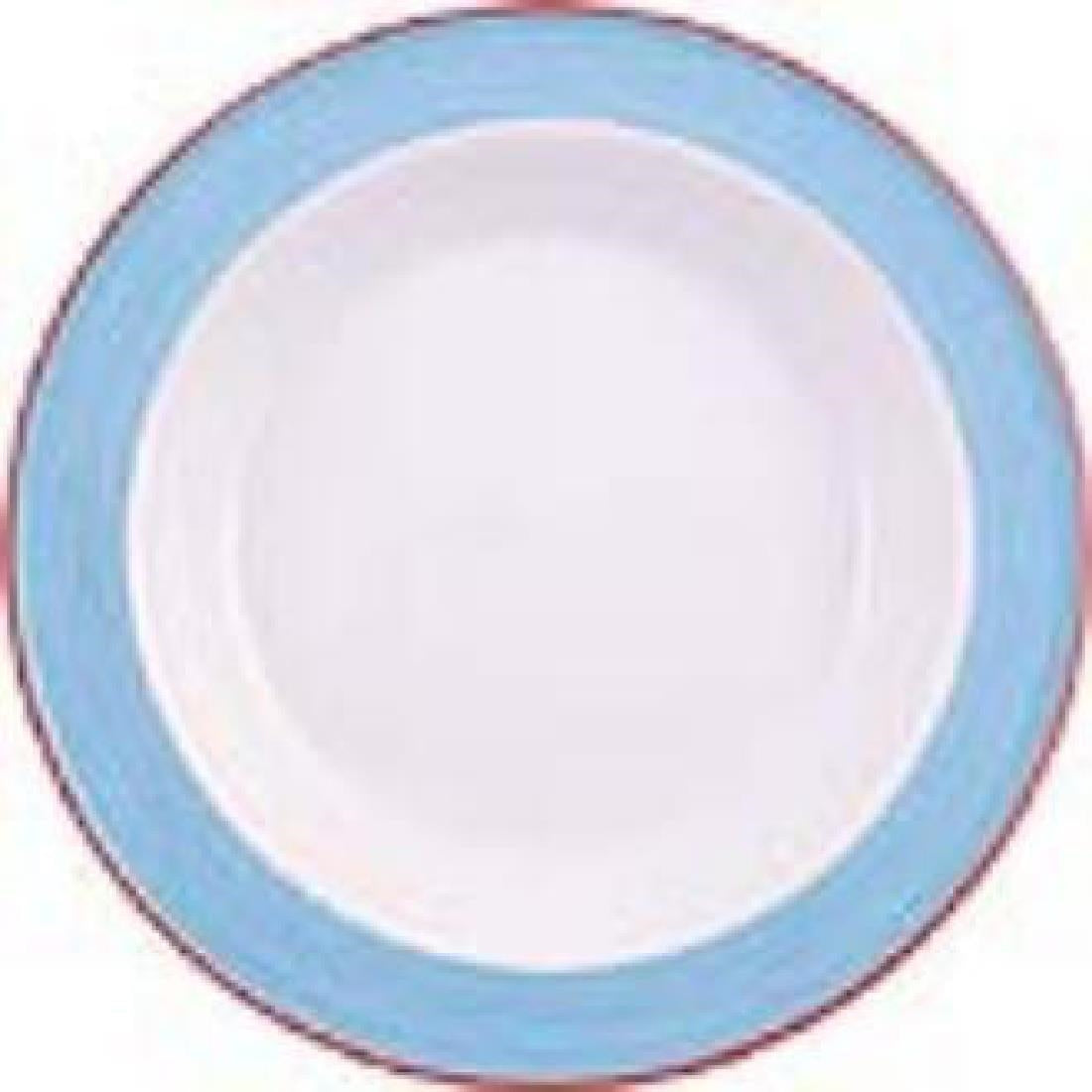 Steelite Rio Blue Soup Plates 215mm (24 Pack)