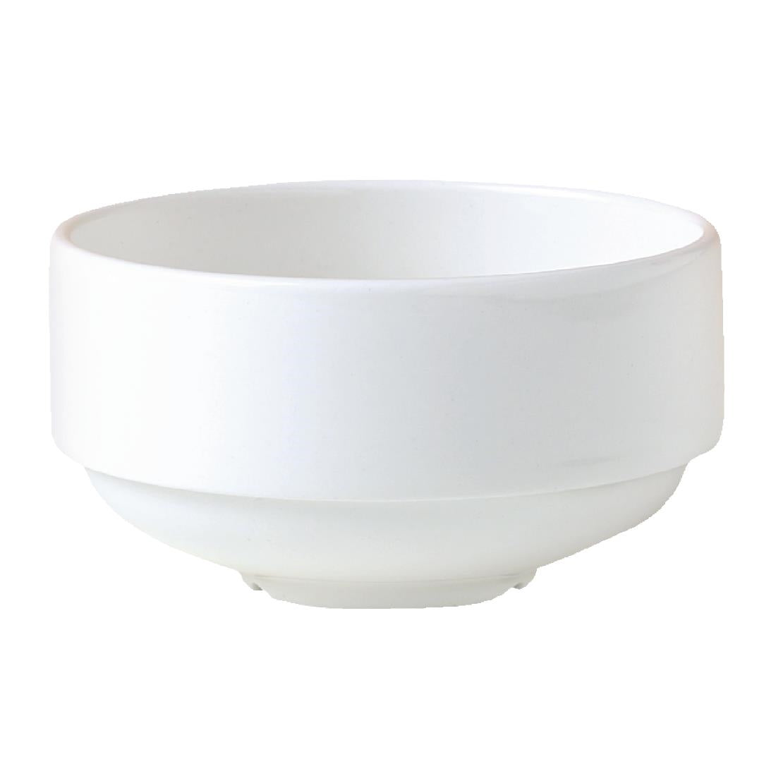 Steelite Monaco White Stacking Unhandled Soup Cups 285ml (36 Pack)