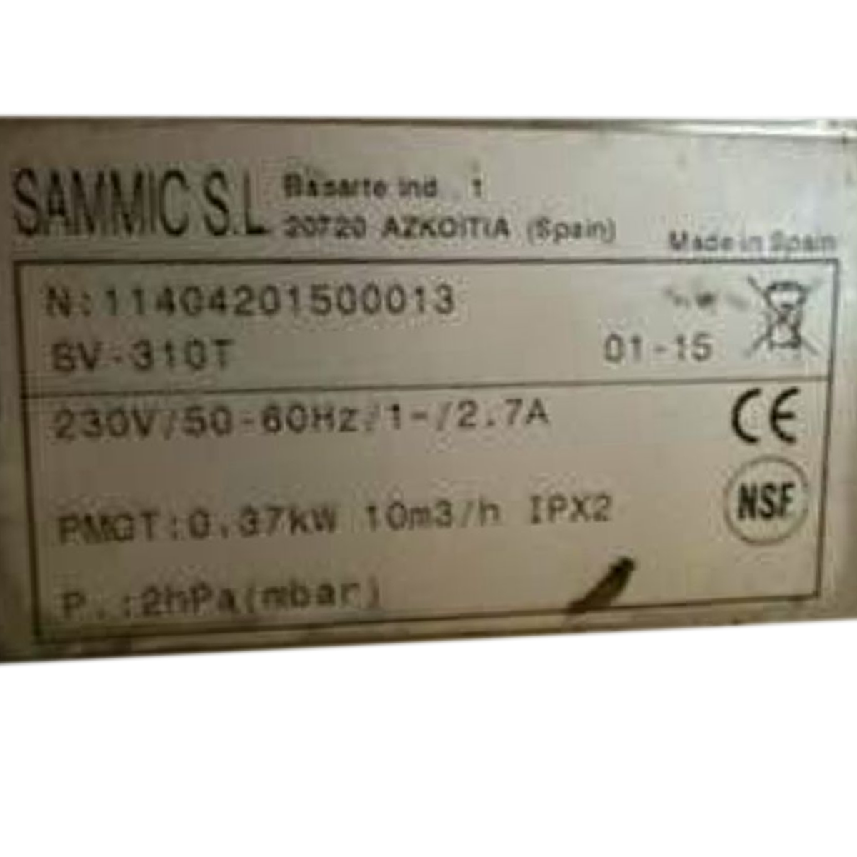 Sammic Professional Vacuum Packing Machine SV-410T-Refurbished