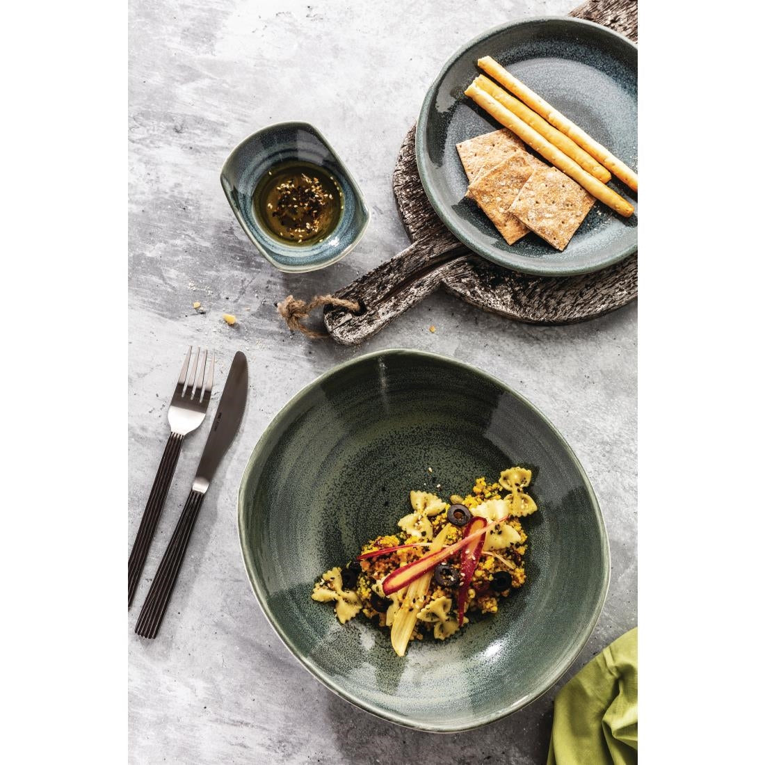 Steelite Revolution Jade Zest Platter 255mm (12 Pack)