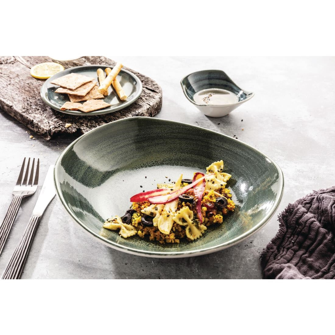 Steelite Revolution Jade Zest Platter 255mm (12 Pack)