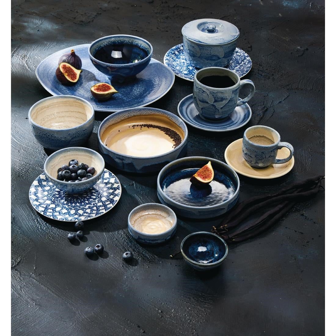 Steelite Aurora Revolution Bluestone Bowls 175mm (12 Pack)