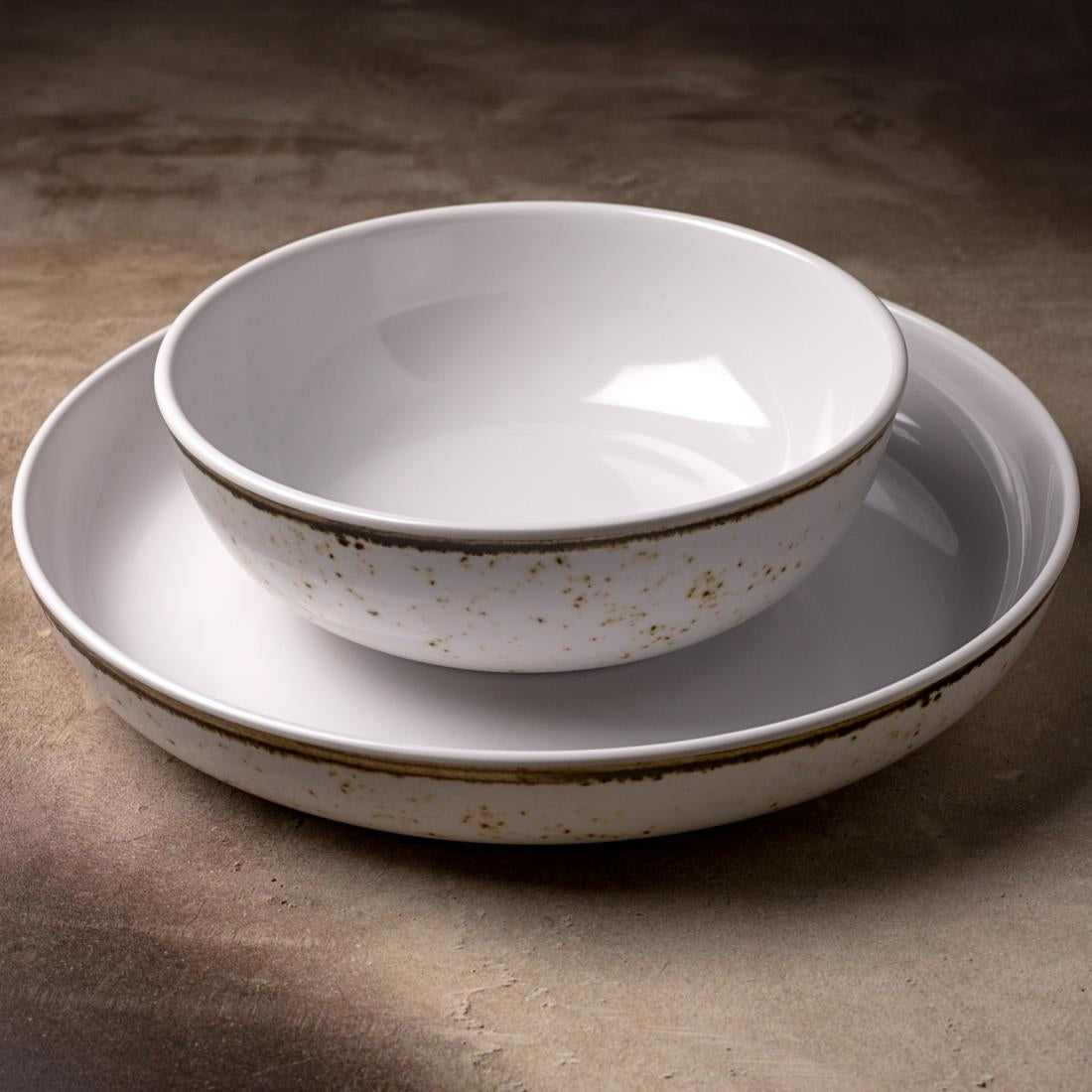 Steelite Craft White Buffet Medium Low Bowls 330mm (12 Pack)