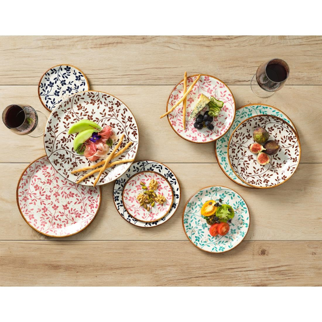 Steelite Performance Flora Coupe Bowls Blue 255mm (12 Pack)