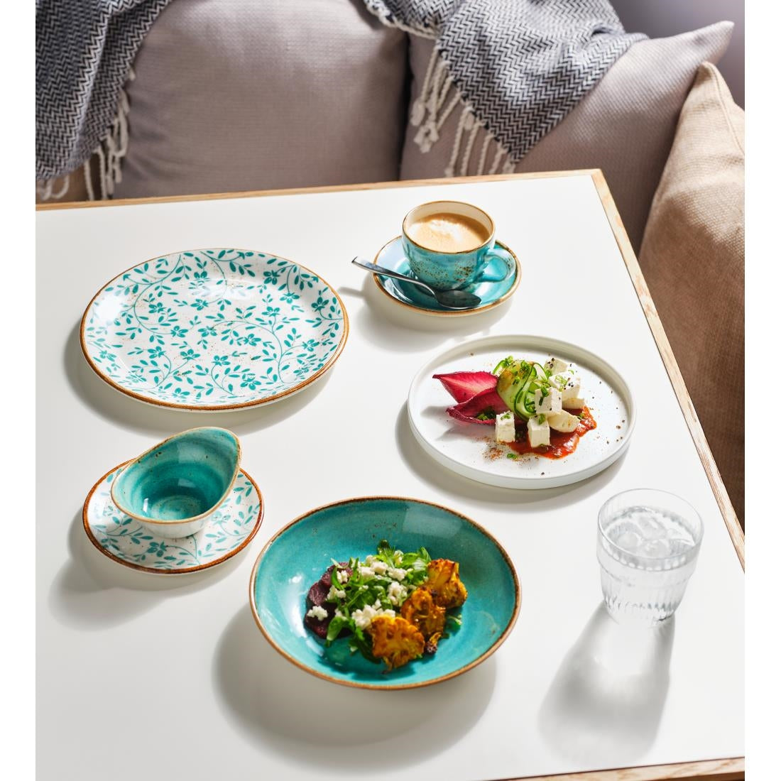 Steelite Performance Flora Coupe Bowls Aqua 255mm (12 Pack)