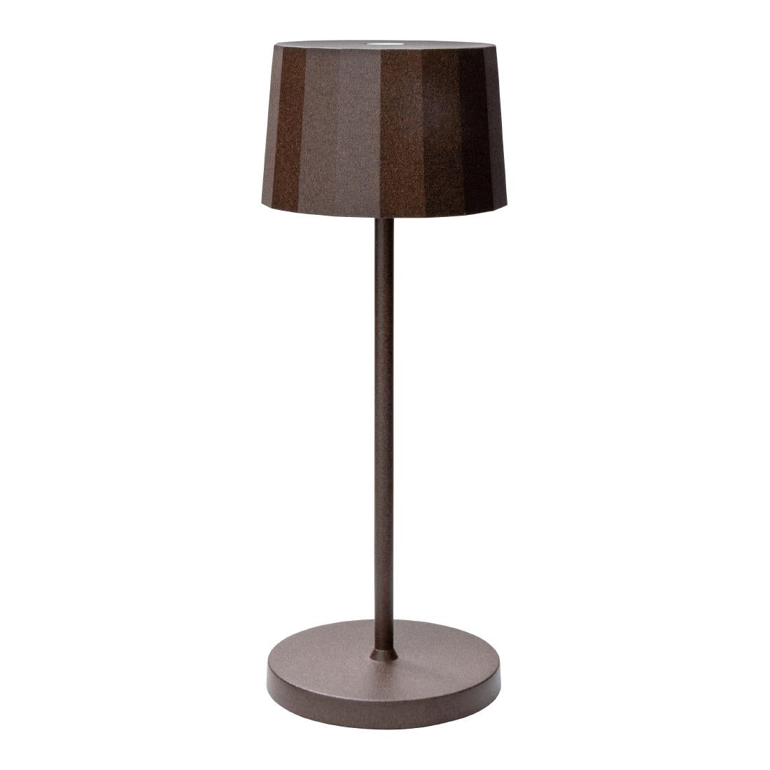 Steelite Octa Mini LED Rechargeable Table Lights Corten 76x203mm (6 Pack)