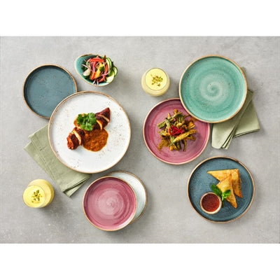 Steelite Craft Stack Plates Blue 255mm (12 Pack)