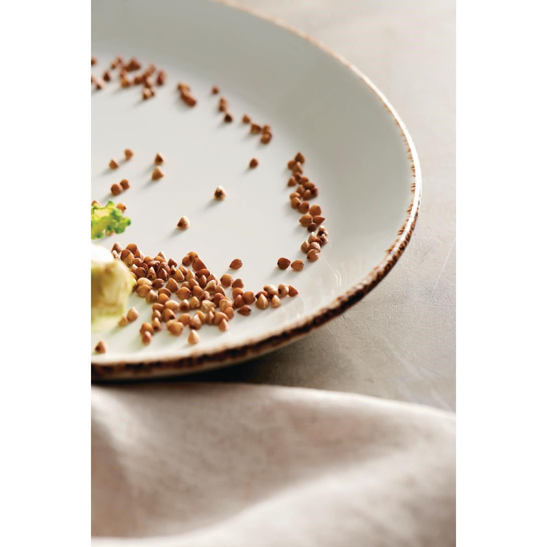 Steelite Brown Dapple Coupe Plates 153mm (36 Pack)