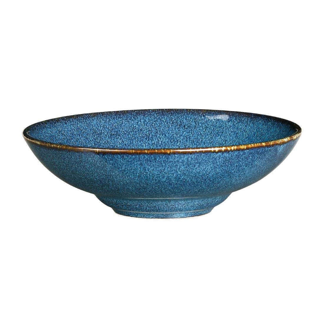 Rene Ozorio Wabi Sabi Rimmed Coupe Bowls Indigo 240mm (6 Pack)