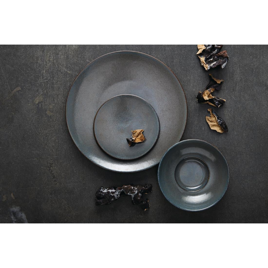 Rene Ozorio Wabi Sabi Rimmed Coupe Bowls Galet 240mm (6 Pack)