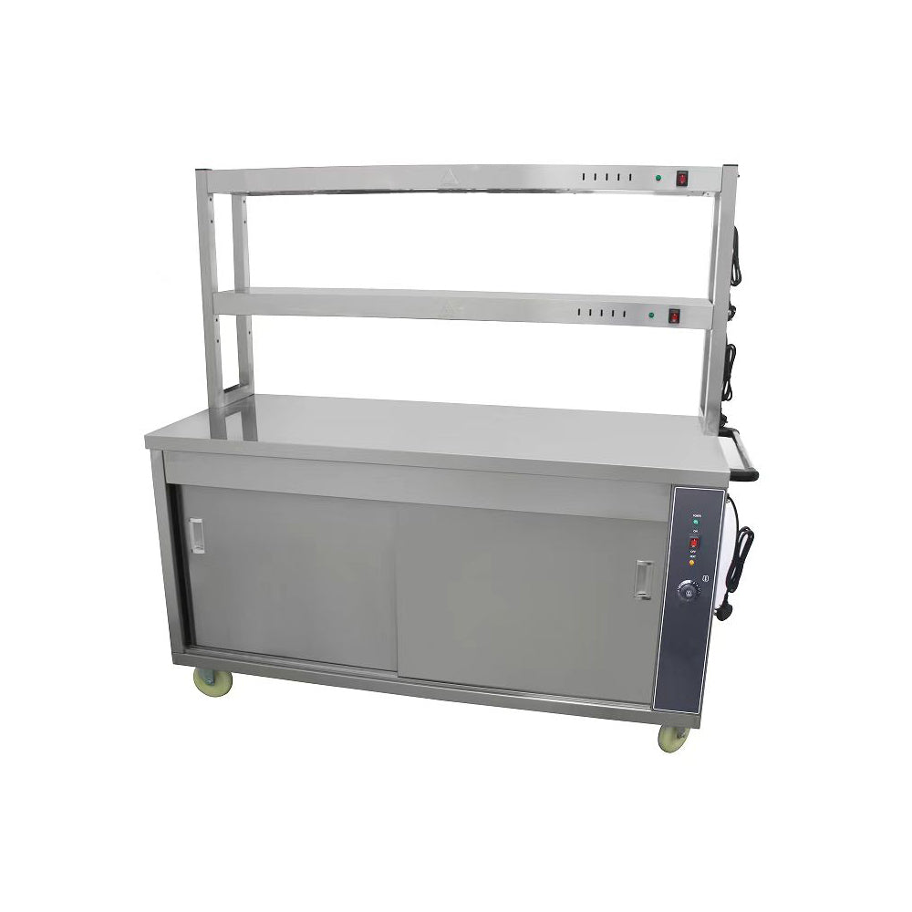 291017 - Food Warmer Cart With 2 Tier Heated Gantry