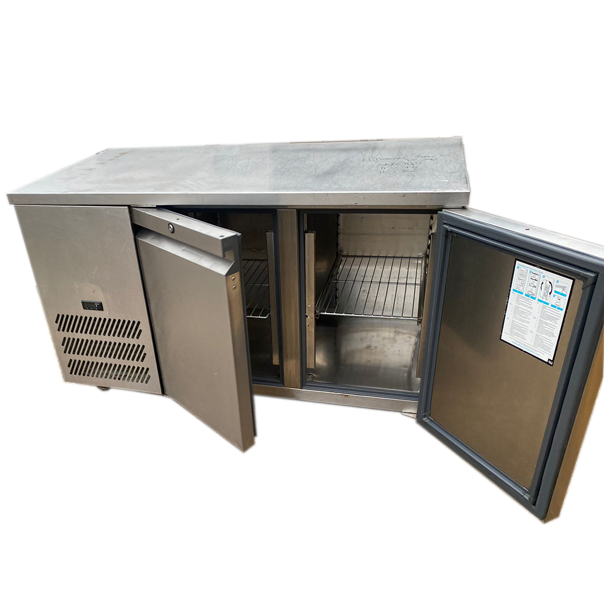 Williams 2 door bench fridge - Refurbished