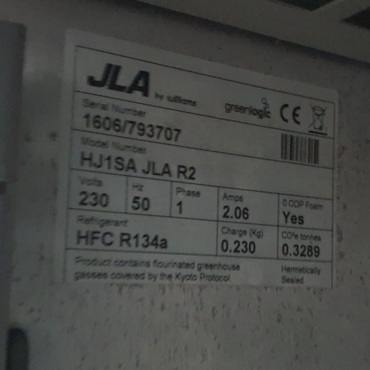 Williams Fridge 620 Ltr Upright Single Door Stainless Steel 73Wx82Dx196H cm Refurbished