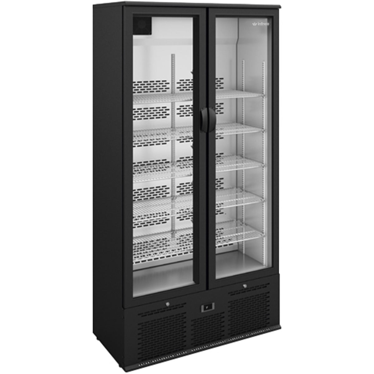 Upright Double Hinged Glass Door Bottle Cooler