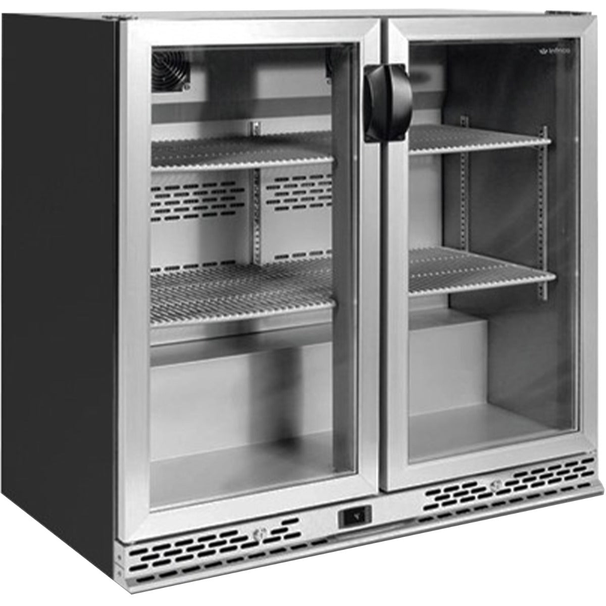 Double Hinged Glass Door Bottle Cooler