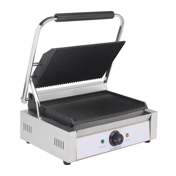 Contact Grill Single- Ribbed- Panini Grill Catering Caffe