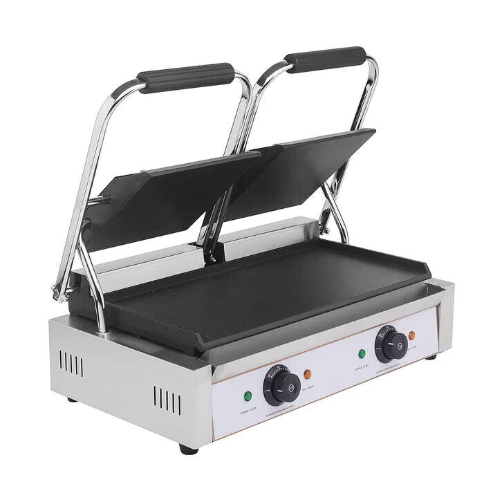 Contact Grill Twin / Smooth Top & Bottom Panini Grill Catering Caffe