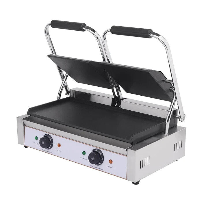 Contact Grill Twin / Smooth Top & Bottom Panini Grill Catering Caffe