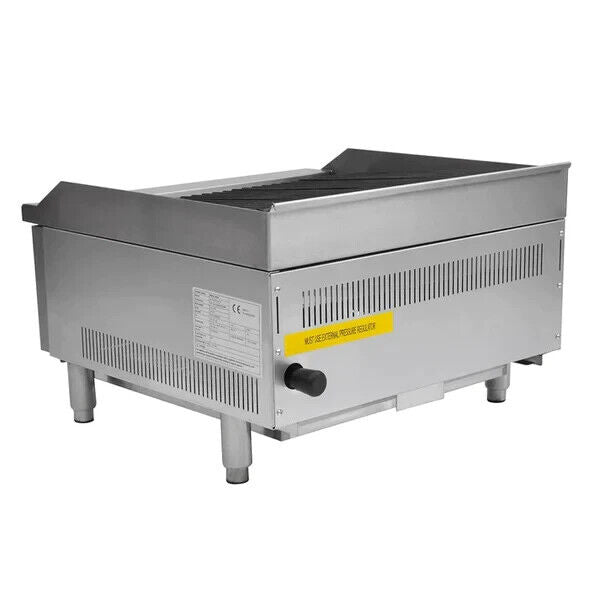 Heavy Duty Natural Gas Countertop Chargrill-Charbroiler 2 Burner NEW