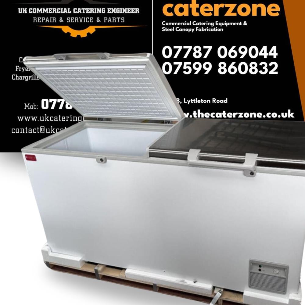 Chest Freezer Double Lid Work Top 171x78x94cm Brand New