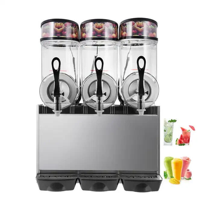 Slush Machine with 3 Tanks Ice Slushie Drink Maker Frozen Drink Smoothie Maker