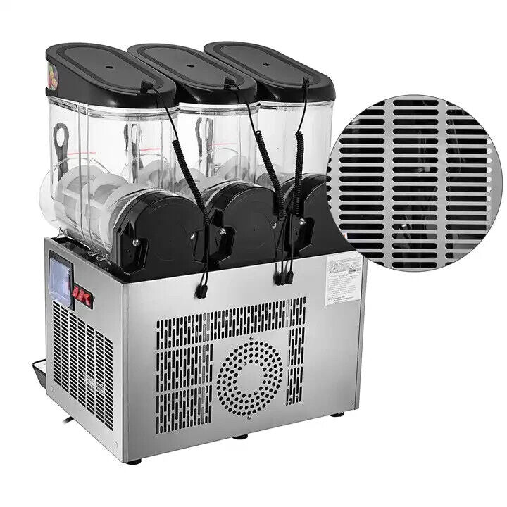 Slush Machine with 3 Tanks Ice Slushie Drink Maker Frozen Drink Smoothie Maker