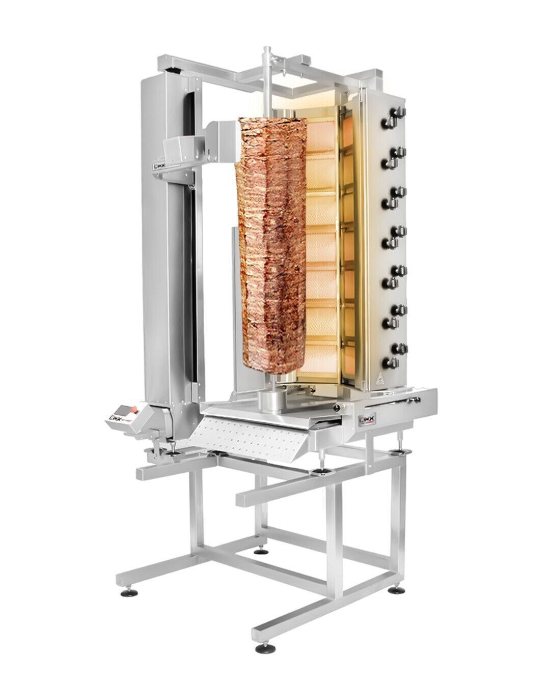 Robot Doner Kebab Machine 14 Burner up to 250KG Automatic Shawarma Mac ...