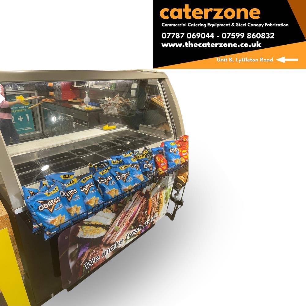 Subway Salad Bar Chiller Fridge Deli Counter with front and rear bottom shelf 15