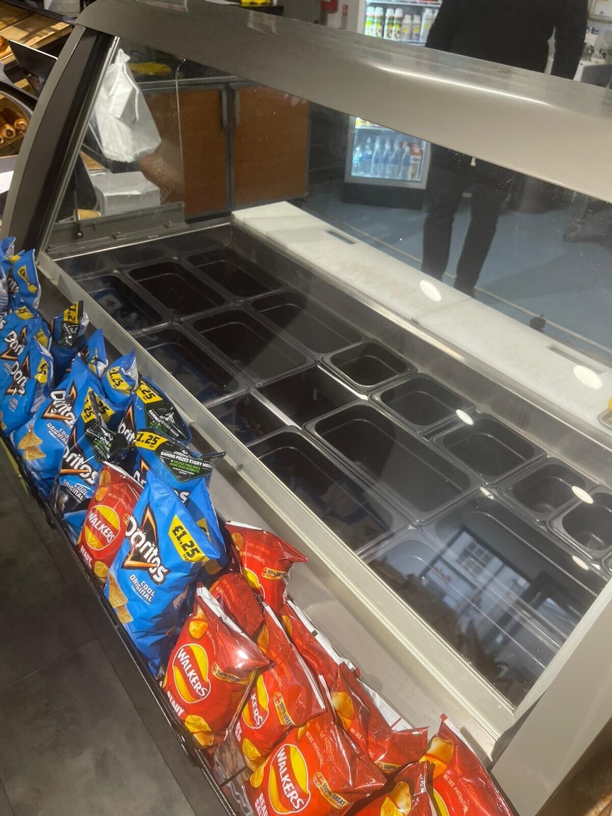 Subway Salad Bar Chiller Fridge Deli Counter with front and rear bottom shelf 15