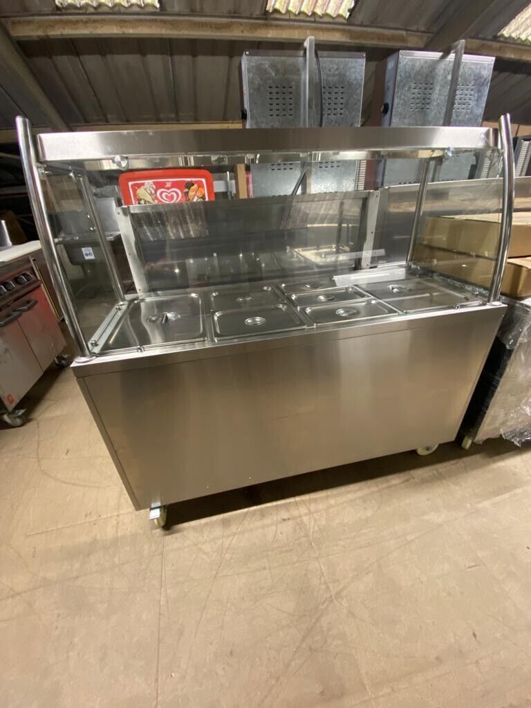 Bain Marie Heat Display Hot Cupboard 1500 x 690 x(855+570)mm - Brand New