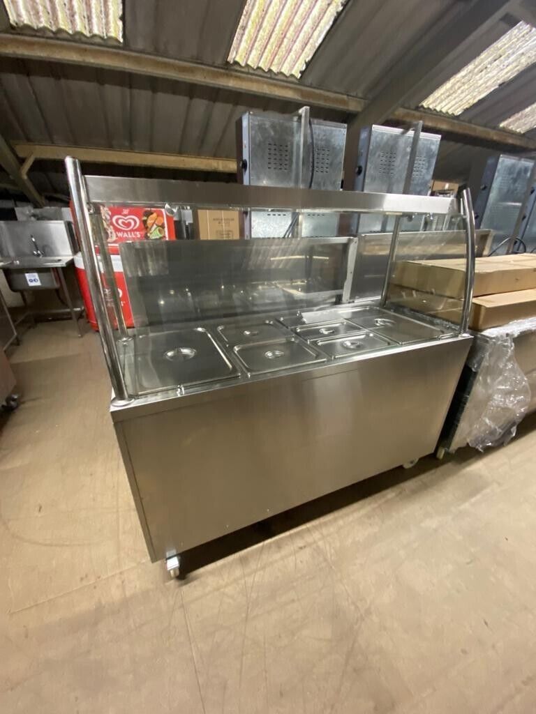 Bain Marie Heat Display Hot Cupboard 1500 x 690 x(855+570)mm - Brand New