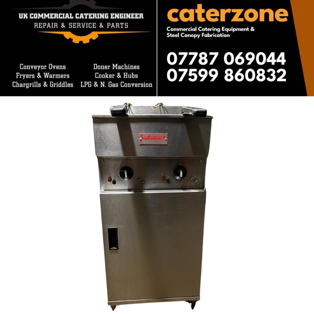 Valentine Electric Chips Fryer Twin Tank Double Basket Single Phase Refurbished