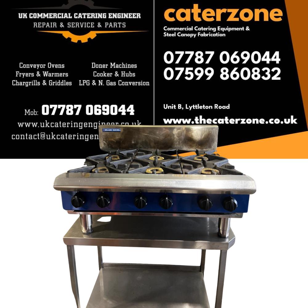 Blue Seal 6 Burner Gas Cooktop Refurbished