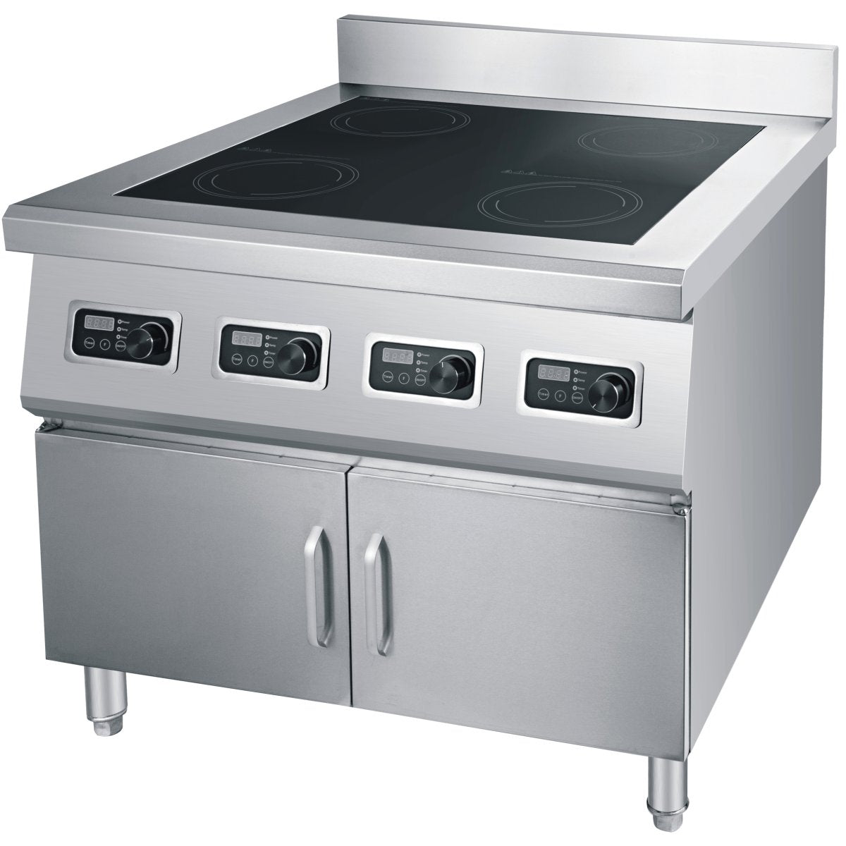 Professional Free Standing Induction Hob with Cabinet 4x5kW | AMTCD4061