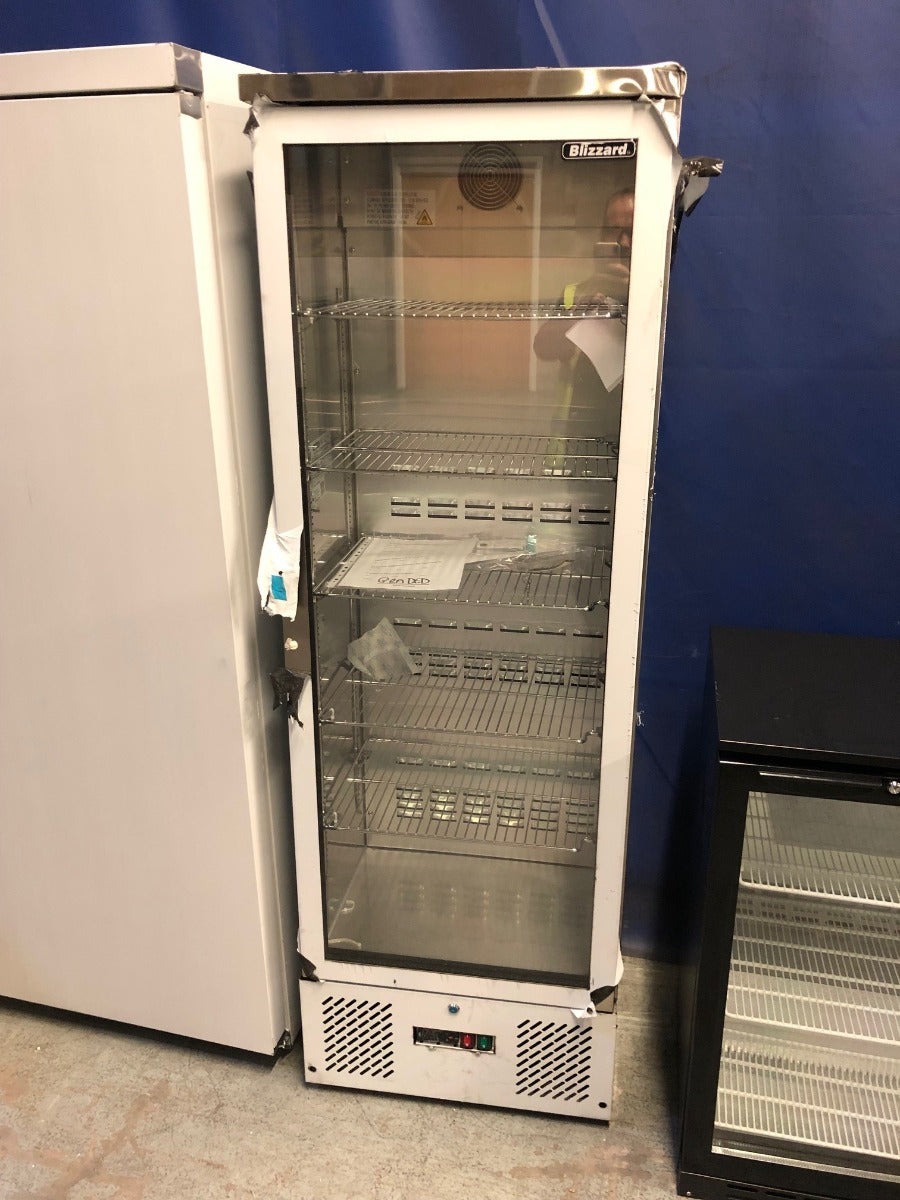 Graded 02201 Upright Single Hinged Glass Door Bottle Cooler
