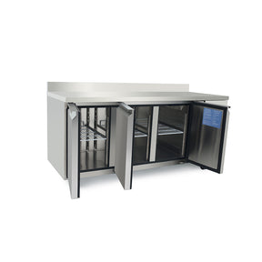 Atosa EPF3472HDSB 3 Door Freezer Table and Splash Back