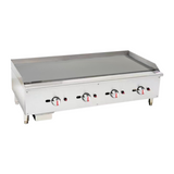 101060-P - Gas Countertop Griddle with Chrome Plate - Quad Control