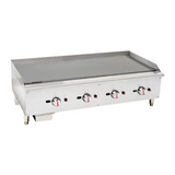 101060-P - Gas Countertop Griddle with Chromed Plate - Quad Control