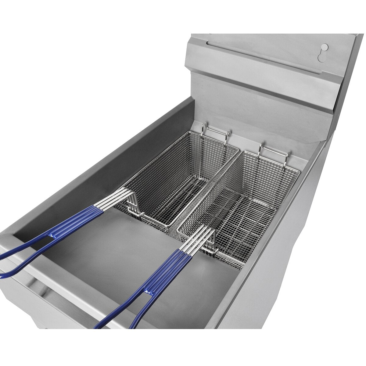 101061 - GF90 3 Burner Single Tank Gas Fryer with Twin Baskets