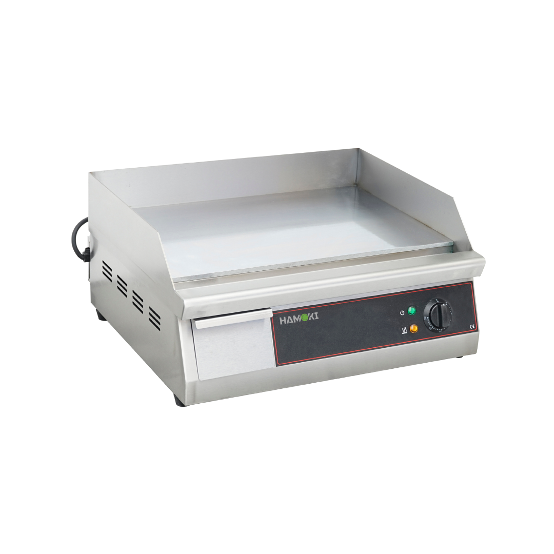 101098 - Electric Countertop Chrome Plated Griddle- Flat 55cm