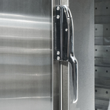 101108 - Freestanding 2 Tier Pass Through Mobile Hot Holding Cabinet - 14 Shelves - HC-14