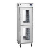 101108 - Freestanding 2 Tier Pass Through Mobile Hot Holding Cabinet - 14 Shelves - HC-14
