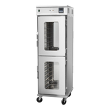 101108 - Freestanding 2 Tier Pass Through Mobile Hot Holding Cabinet - 14 Shelves - HC-14