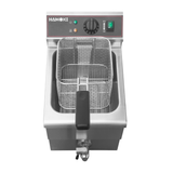 101109 - Commercial Countertop Electric Fryer - 8 Litre (Oil) Single Tank with Drain Tap