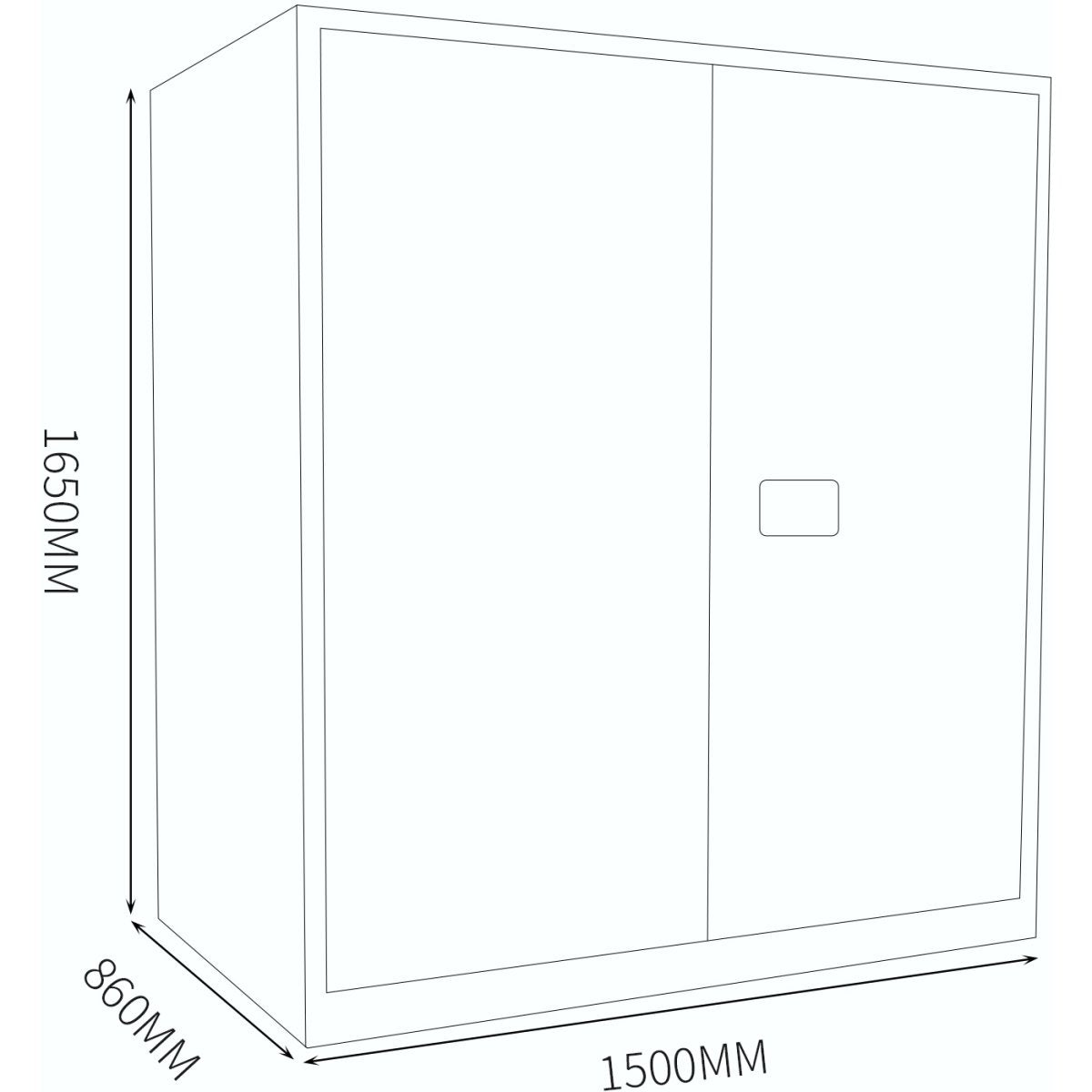 110 Gallon/ 500 Litre Flammable Safety COSHH Cabinet 1500x860x1650mm |  MB110GSC