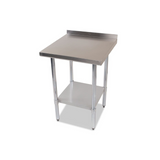 W-141047 - Stainless Steel Table with Backsplash 600x700mm (WxD)
