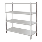 141060 - Stainless Steel 4 Tier Storage Shelving 1500 mm Wide